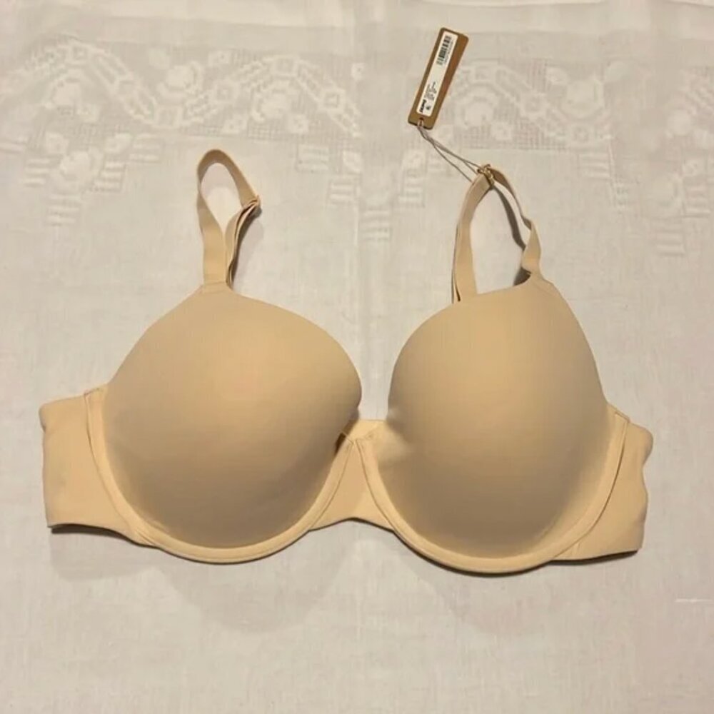 SKIMS FITS EVERYBODY T-SHIRT BRA Sand 30A No Tags Used